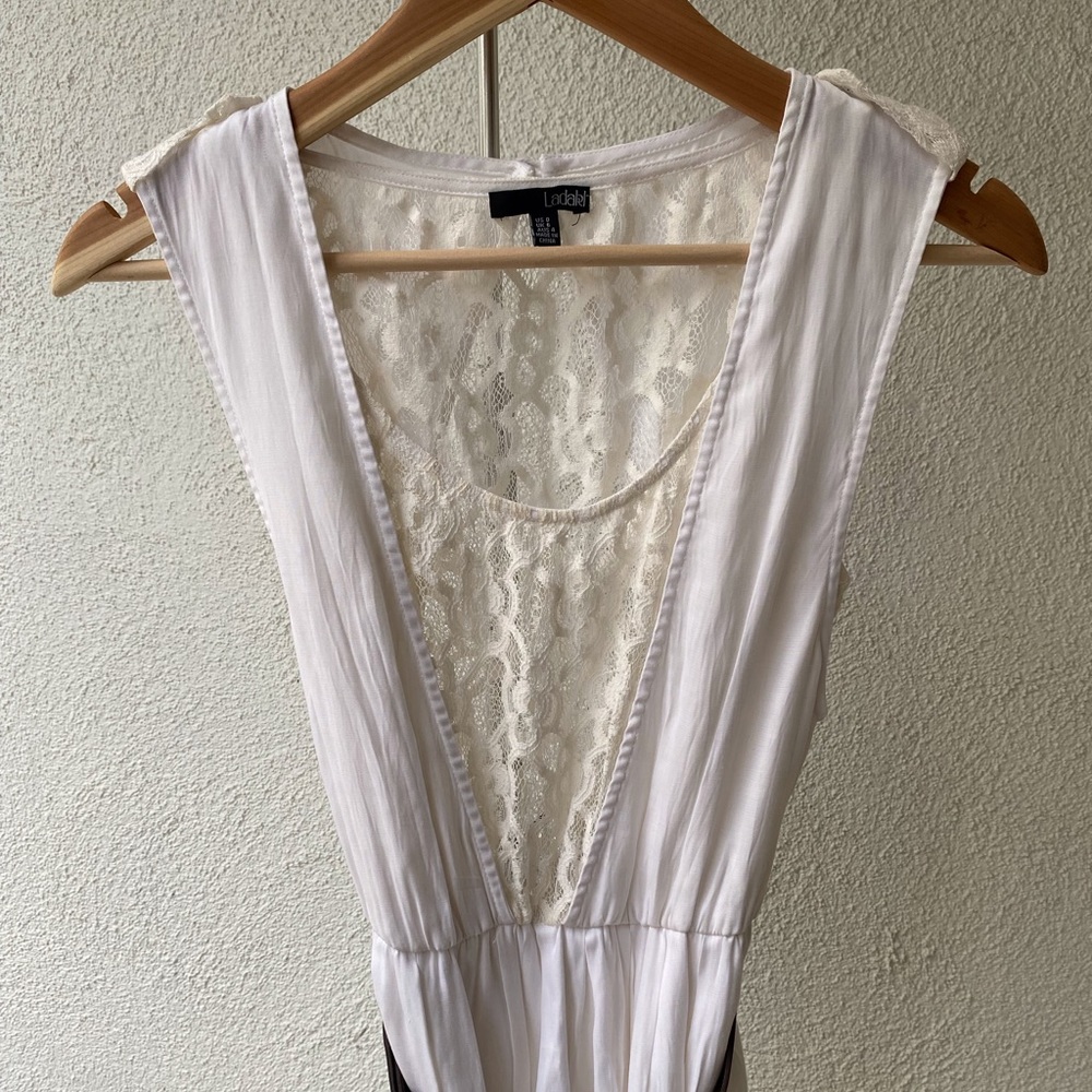 White Lace Maxi Dress - Size 0